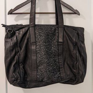 All Saints leather duffle bag